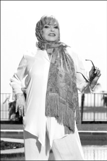 04/00/2002. French actress Michele Mercier of "Angelique" fame publishes new book.