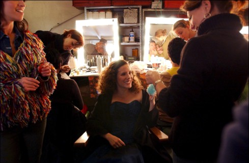 04/24/2002. EXCLUSIVE: On the set of Stephane Ly-Cuong's short-running musical "Paradisco", with a casting made of stars from France's most successful musicals.