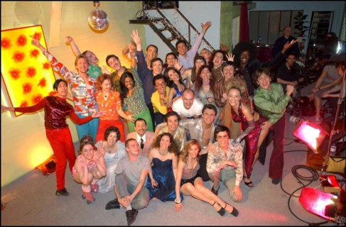 04/24/2002. EXCLUSIVE: On the set of Stephane Ly-Cuong's short-running musical "Paradisco", with a casting made of stars from France's most successful musicals.