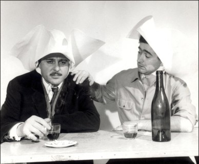 Georges Wolinski with Professeur Choron