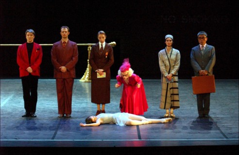 06/13/2002. Maurice Bejart's latest ballet "le concours" with Laetitia Pujol.
