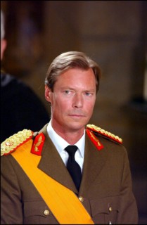 06/23/2002. Royal couple the Grand Duke Henri and the Grand Duchess Marie Teresa celebrate their country's national holiday in Luxembourg.