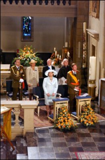 06/23/2002. Royal couple the Grand Duke Henri and the Grand Duchess Marie Teresa celebrate their country's national holiday in Luxembourg.