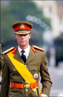06/23/2002. Royal couple the Grand Duke Henri and the Grand Duchess Marie Teresa celebrate their country's national holiday in Luxembourg.