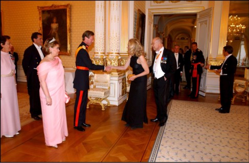 06/22/2002. EXCLUSIVE: Reception at the Grand Ducal palace as part of celebration of first anniversary of the accession of Grand Duke Henri to the throne of Luxembourg.