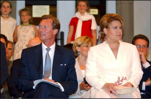 06/25/2002. Grand Duke Henri of Luxembourg and Grand Duchess Maria Teresa