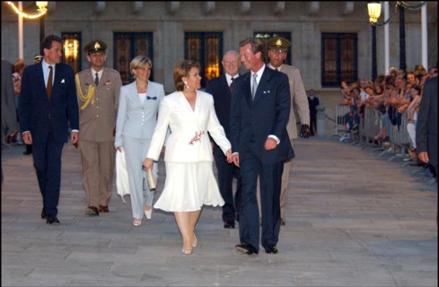 06/25/2002. Grand Duke Henri of Luxembourg and Grand Duchess Maria Teresa