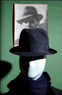 07/01/2002. Actor Charles Berling, stars as Jean Moulin in a tv series, visits Museum of Deportation.