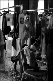 07/08/2002. Fall-winter 2002-03 Haute Couture collections: the backstage of Torrente's fashion show