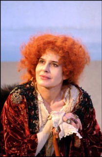 09/02/2002. French actress Fanny Ardant stars in "Sarah" at the Theatre Edouard VII.