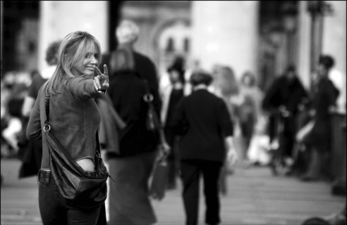 10/00/2002. Close up Rosanna Arquette in Paris.