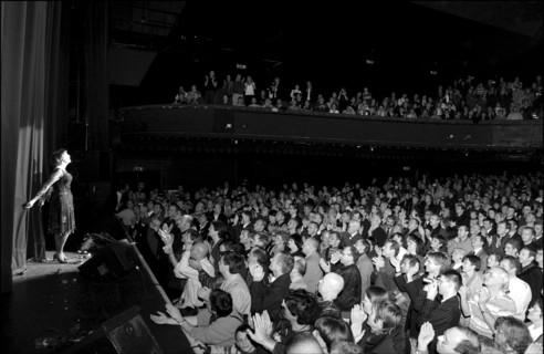11/20/2002. EXCLUSIVE. Famous French singer Mireille Mathieu on stage and backstage at the Olympia