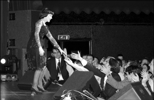 11/20/2002. EXCLUSIVE. Famous French singer Mireille Mathieu on stage and backstage at the Olympia