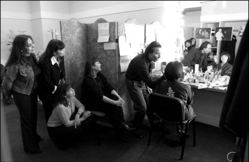 11/20/2002.  Famous French singer Mireille Mathieu on stage and backstage at the Olympia