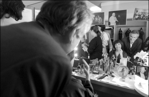11/20/2002.  Famous French singer Mireille Mathieu on stage and backstage at the Olympia