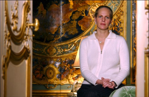 11/20/2002. Baroness Ariane of Rothschild at home in Paris