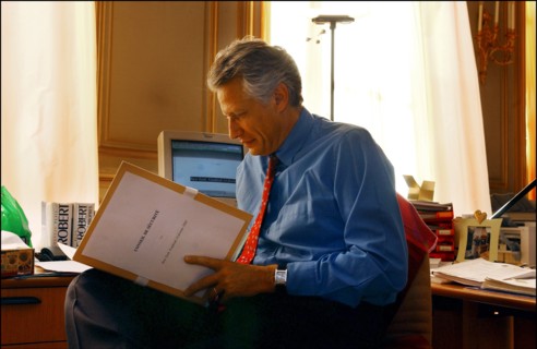 15/02/2003. EXCLUSIF. Dominique de Villepin, French foreign minister