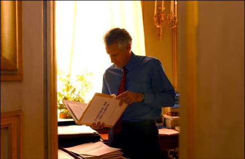 15/02/2003. EXCLUSIF. Dominique de Villepin, French foreign minister