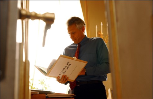 15/02/2003. EXCLUSIF. Dominique de Villepin, French foreign minister