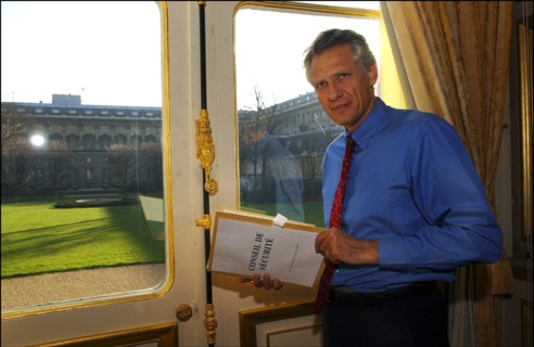 15/02/2003. EXCLUSIF. Dominique de Villepin, French foreign minister