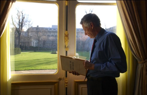 15/02/2003. EXCLUSIF. Dominique de Villepin, French foreign minister