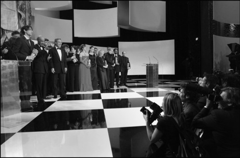 02/22/2003. Backstage of the 28th "Cesar" Awards in the Theatre du Chatelet