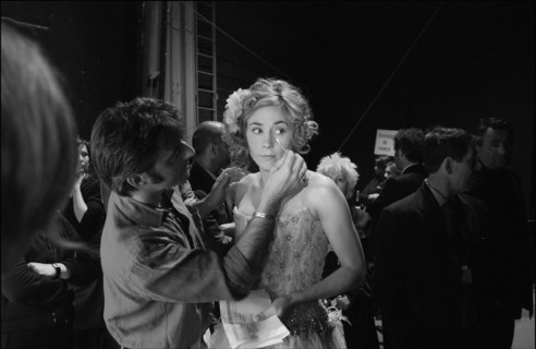 02/22/2003. Backstage of the 28th "Cesar" Awards in the Theatre du Chatelet