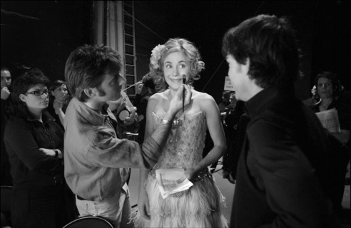 02/22/2003. Backstage of the 28th "Cesar" Awards in the Theatre du Chatelet