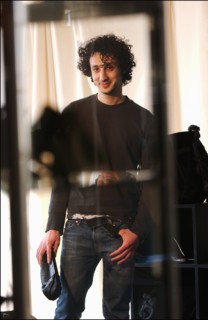 03/13/2003. Close up Jerome Dreyfuss, fashion stylist in his studio
