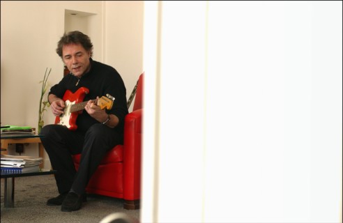 03/00/2003. Yves Simon, at home.