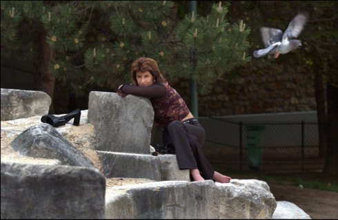04/30/2003. EXCLUSIVE Mireille Calmel, French writer