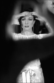 05/00/2003. Elsa Zylberstein tries gowns on at Chanel's before the 56th Cannes Film