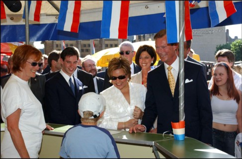 06/22/2003. Grand Duchy of Luxembourg celebrates National Day