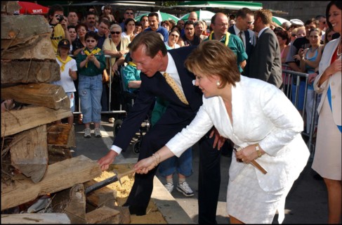 06/22/2003. Grand Duchy of Luxembourg celebrates National Day