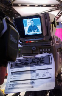 11/10/2003. Tv show "On a tout essaye" with Laurent Ruquier.