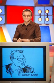 11/10/2003. Tv show "On a tout essaye" with Laurent Ruquier.