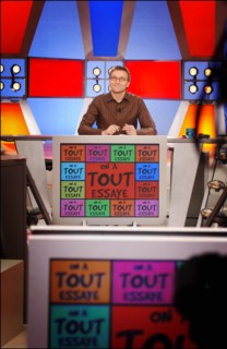 11/10/2003. Tv show "On a tout essaye" with Laurent Ruquier.