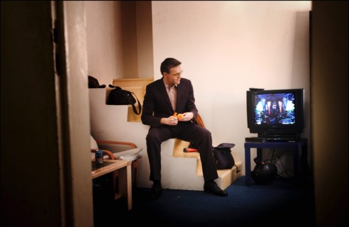 11/10/2003. Tv show "On a tout essaye" with Laurent Ruquier.