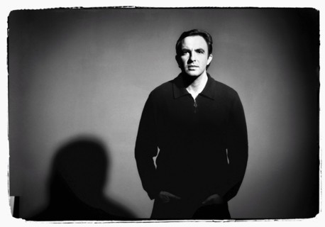 12/00/2003. Nikos Aliagas, host of the Star Academy shows backstage and on stage.