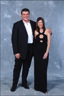 01/10/2004. EXCLUSIVE. France's 50 favorite celebs star in Michel Drucker's TV show "Vos Francais de coeur"
