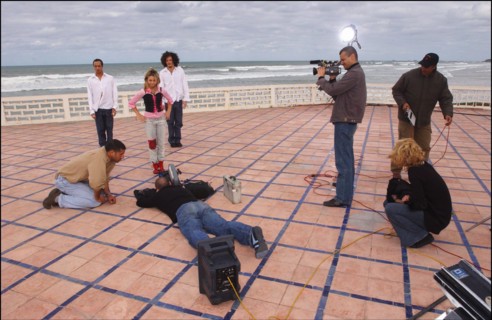 01/00/2004. French singer Priscilla shooting her new clip