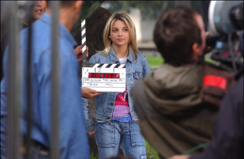 01/00/2004. French singer Priscilla shooting her new clip