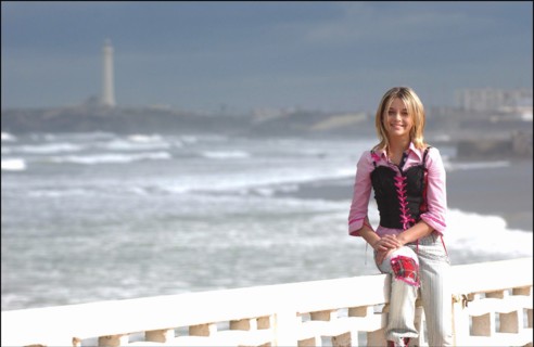 01/00/2004. French singer Priscilla shooting her new clip