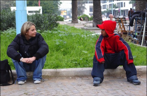 01/00/2004. French singer Priscilla shooting her new clip