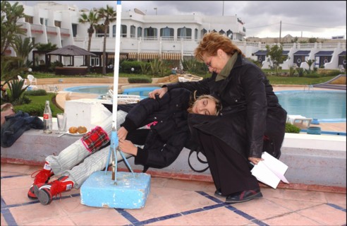 01/00/2004. French singer Priscilla shooting her new clip