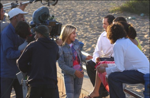 01/00/2004. French singer Priscilla shooting her new clip