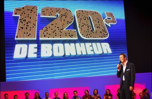 02/07/2004.  Rehearsal for the Recording of "120 minutes de bonheur special humour" TV Show presented by Arthur.