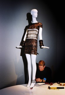 03/00/2004. Legendary fashion designer Yves Saint Laurent opens a museum dedicated to his past work
