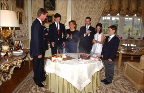 04/18/2004. EXCLUSIVE. The Grand Ducal family of Luxembourg celebrates the birthdays of Grand Duke Henri and his son Prince Sebastien.