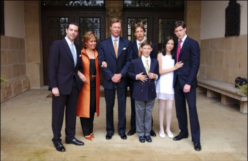 04/18/2004. EXCLUSIVE. The Grand Ducal family of Luxembourg celebrates the birthdays of Grand Duke Henri and his son Prince Sebastien.